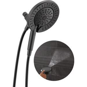 Delta 75655BL - IN2ition w/Pro CLEAN 2 in 1 Dual Shower Head- 6 Settings!